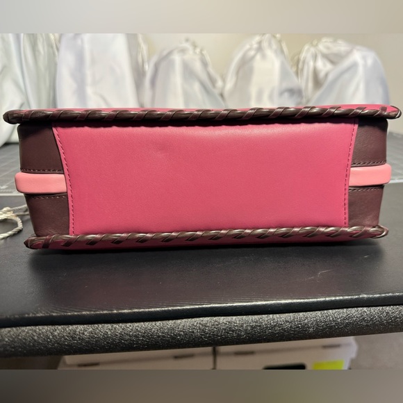 Coach Upcrafted Dreamer Shoulder Bag In Colorblock With Whipstitch & Quilting - Picture 6 of 15